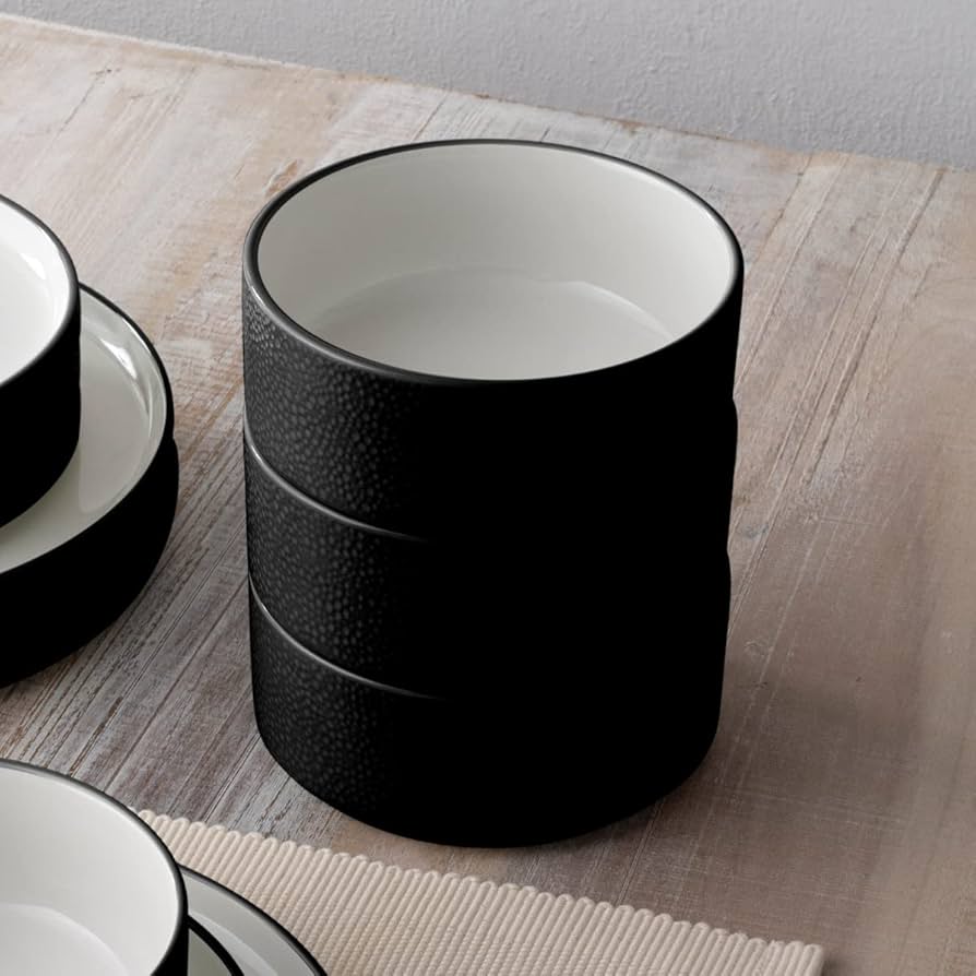 4枚セット Stone ストーン No Anaesthesia Colours Amazon.com | Noritake ColorTex Stone Black 12-Piece